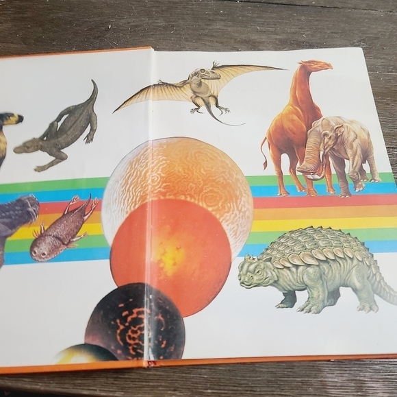Vintage 80s 1982 Rainbow Prehistoric Life Encyclopedia Dinosaur Mammoth - Picture 4 of 11